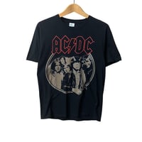 AC/DC エーシーディーシー バンドTビッグプリント Tシャツ