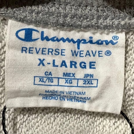 Champion リバースウィーブ モックネック スウェット グレー