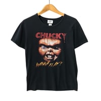 チャイルドプレイ CHUCKY チャッキー ホラー　映画 Tシャツ　黒