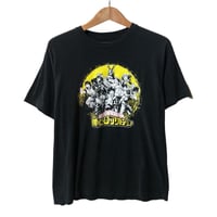 僕のヒーローアカデミア ヒロアカ アニメ ビッグプリント Tシャツ 黒