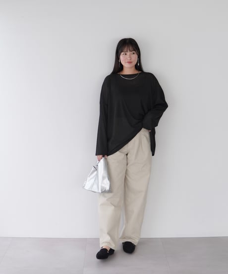 Sheer Loose Cutsew｜ブラック