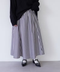 stripe skirt｜ブラック