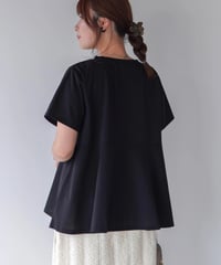 asymmetry T-shirt | ブラック