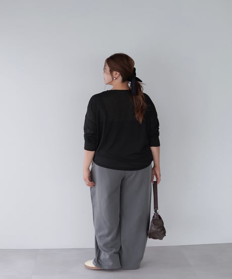 Sheer Loose Cutsew｜ブラック