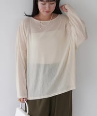 Sheer Loose Cutsew｜アイボリー
