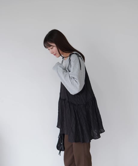 Ribbon Cami Tunic｜ブラック