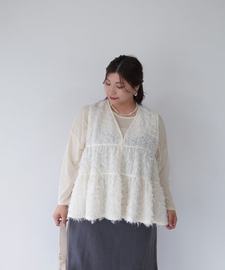 Jacquard Vest ｜アイボリー