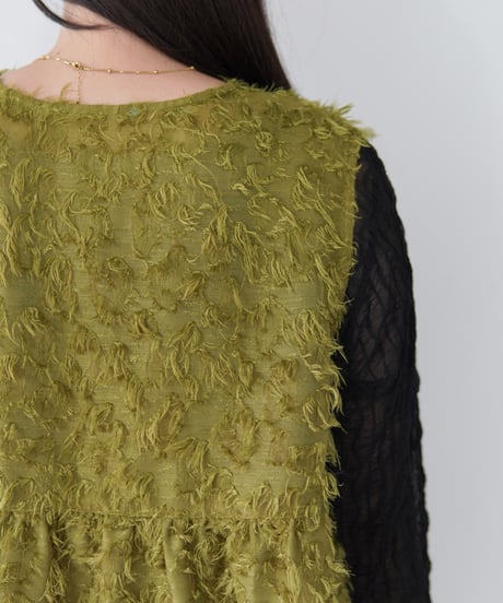 Jacquard Vest ｜オリーブ