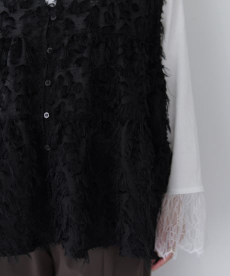 Jacquard Vest ｜ブラック
