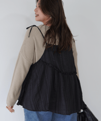 Ribbon Cami Tunic｜ブラック