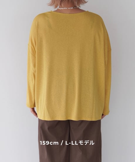 Sheer Loose Cutsew｜マスタード