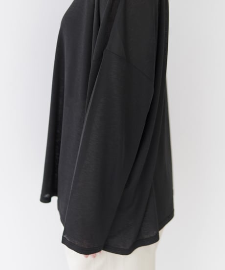 Sheer Loose Cutsew｜ブラック