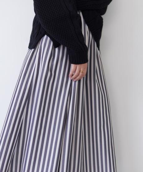 stripe skirt｜ブラック