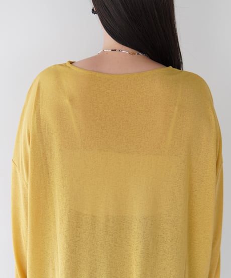 Sheer Loose Cutsew｜マスタード
