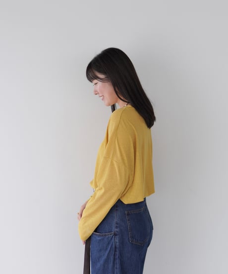 Sheer Loose Cutsew｜マスタード
