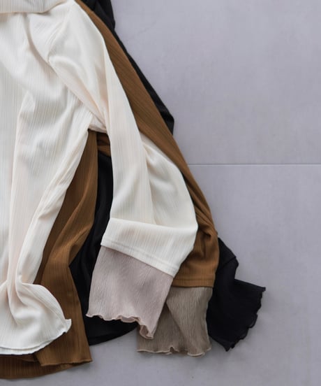 Sheer Cuff Pullover｜オフホワイト