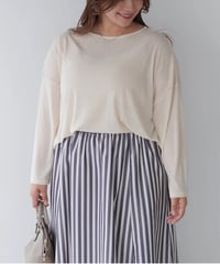 Sheer Loose Cutsew｜アイボリー