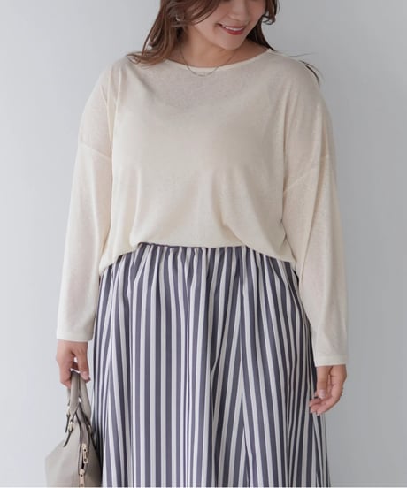 Sheer Loose Cutsew｜アイボリー