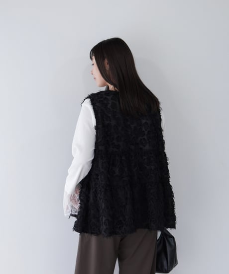 Jacquard Vest ｜ブラック
