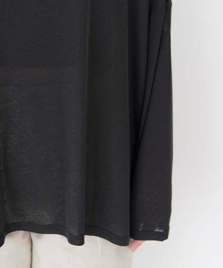 Sheer Loose Cutsew｜ブラック