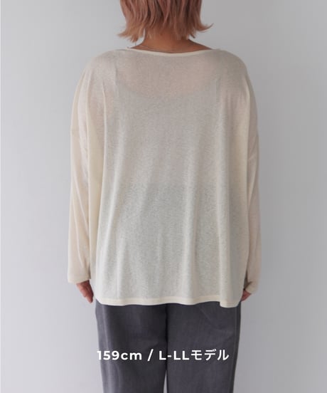 Sheer Loose Cutsew｜アイボリー