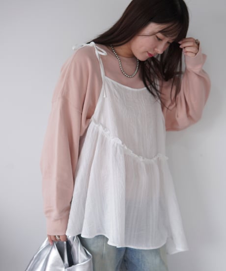 Ribbon Cami Tunic｜オフホワイト