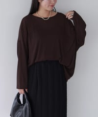 Sheer Loose Cutsew｜ブラウン