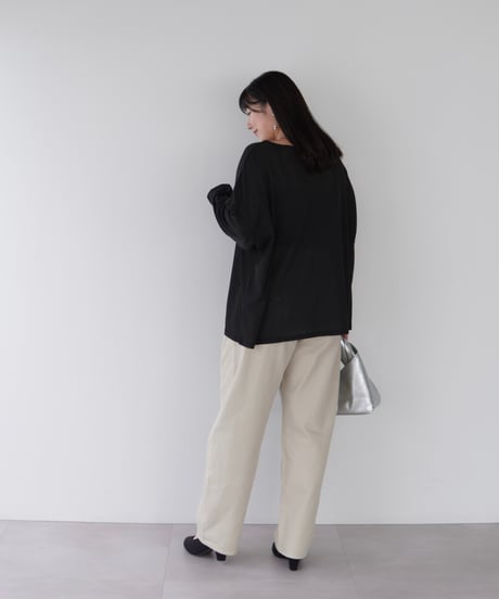 Sheer Loose Cutsew｜ブラック