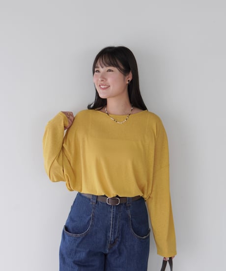 Sheer Loose Cutsew｜マスタード