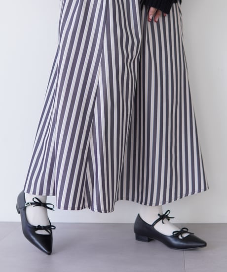 stripe skirt｜ブラック
