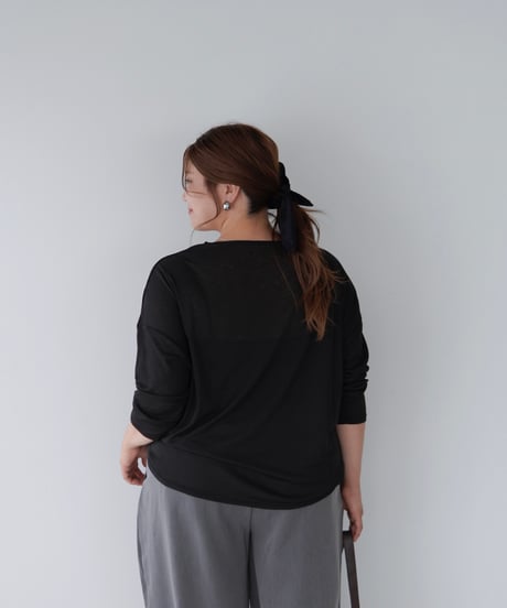 Sheer Loose Cutsew｜ブラック