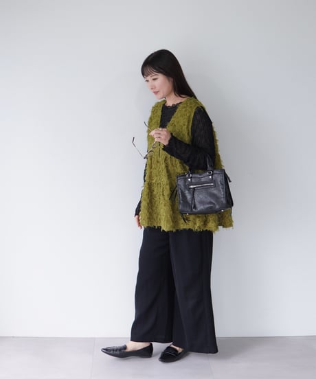 Jacquard Vest ｜オリーブ
