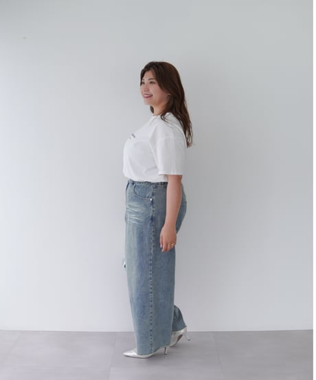 Overdyed Denim Pants