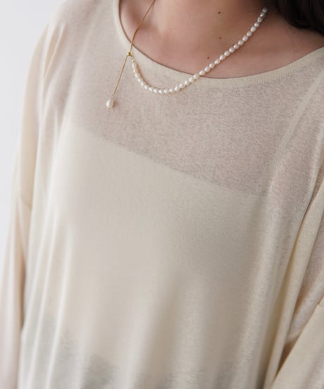 Sheer Loose Cutsew｜アイボリー