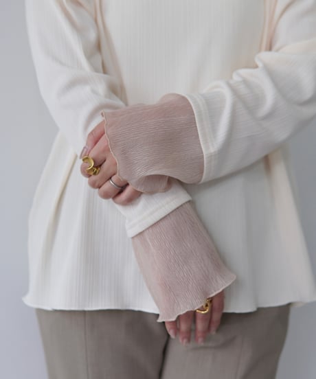 Sheer Cuff Pullover｜3色セット
