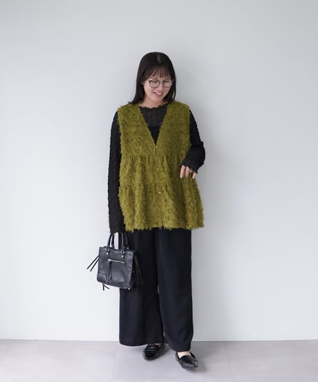 Jacquard Vest ｜オリーブ
