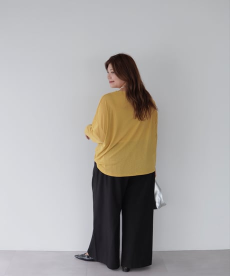 Sheer Loose Cutsew｜マスタード