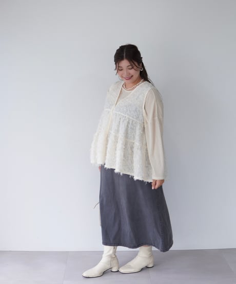 Jacquard Vest ｜アイボリー