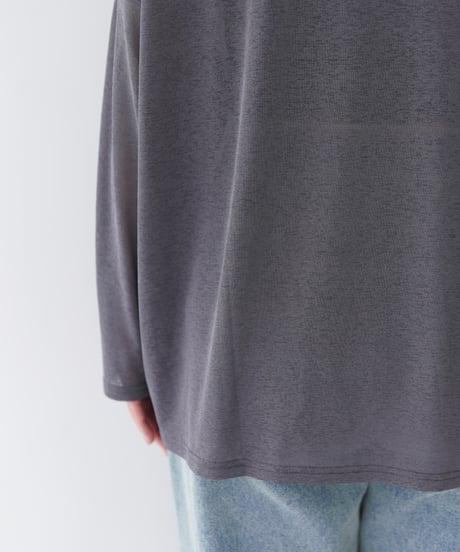 Sheer Loose Cutsew｜チャコール