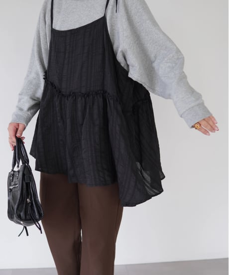 Ribbon Cami Tunic｜ブラック