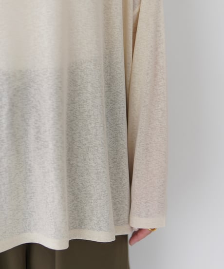 Sheer Loose Cutsew｜アイボリー