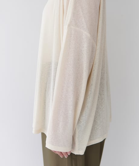 Sheer Loose Cutsew｜アイボリー