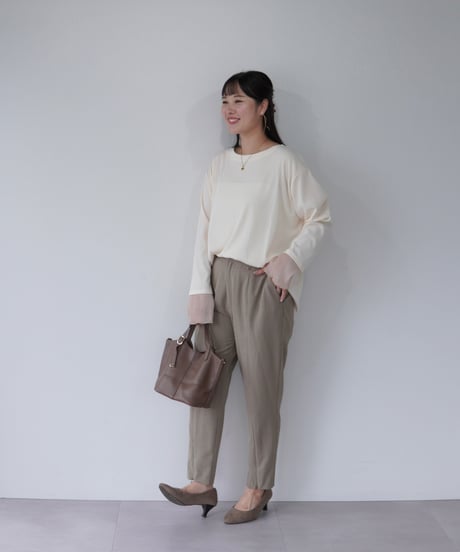 Sheer Cuff Pullover｜オフホワイト