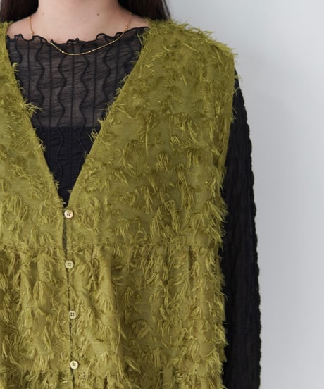 Jacquard Vest ｜オリーブ