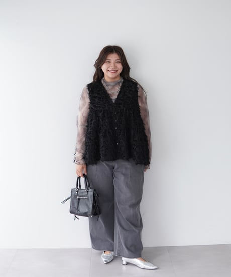 Jacquard Vest ｜ブラック