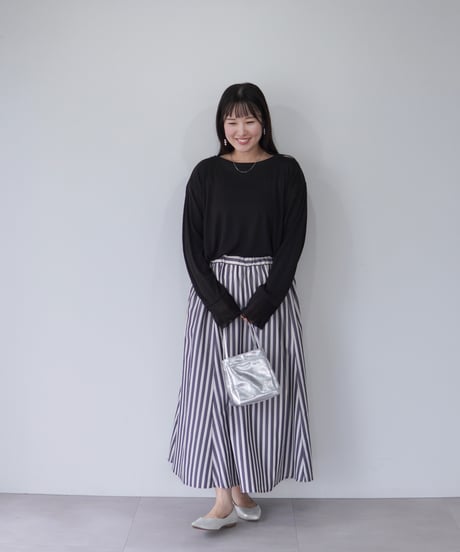 Sheer Cuff Pullover｜ブラック