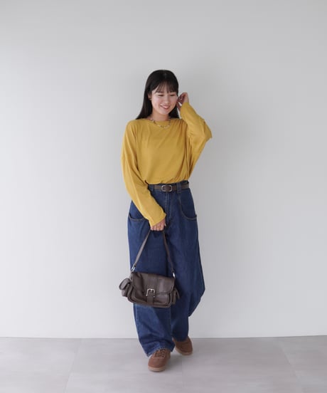 Sheer Loose Cutsew｜マスタード