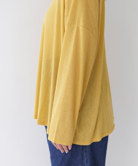 Sheer Loose Cutsew｜マスタード