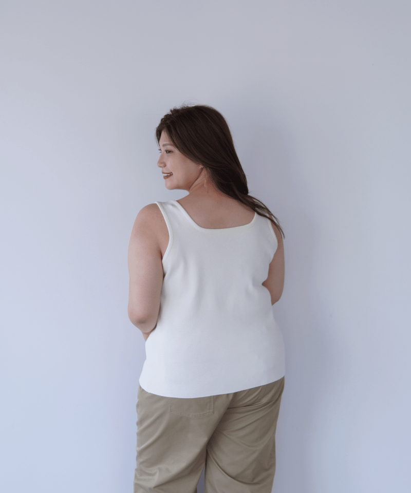 2way Tank Top｜アイボリー | MI AND MOU