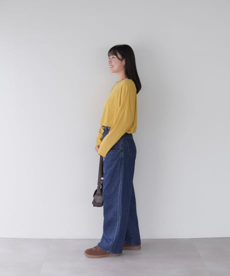 Sheer Loose Cutsew｜マスタード